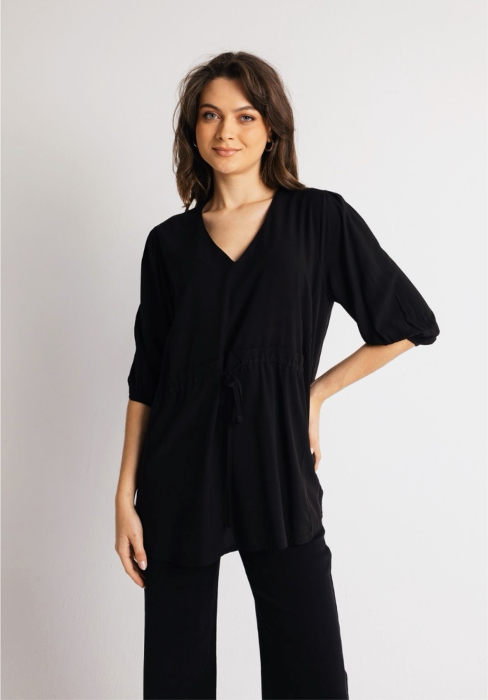 Clothes OPEN FASHION BLOUSE WITH SLEEVE AND RUFFLE IN THE MIDDLE Clothes OPEN FASHION BLOUSE WITH SLEEVE AND RUFFLE IN THE MIDDLE