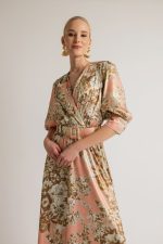 Clothes OPEN FASHION CROSSOVER PRINTED DRESS