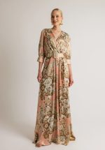 Clothes OPEN FASHION CROSSOVER PRINTED DRESS