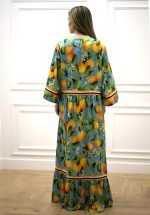 Sales C MANOLO PRINTED MAXI DRESS