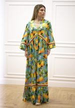 Sales C MANOLO PRINTED MAXI DRESS