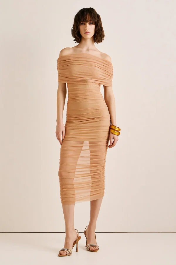 Clothes ANNA SAMOUKA LILIBET MIDI TULLE DRESS