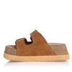 Flats SANTE SUEDE PLATFORM FLAT SANDALS