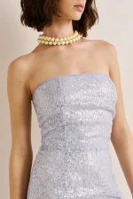 Clothes ANNA SAMOUKA TATIANA STRAPLESS MIDI DRESS