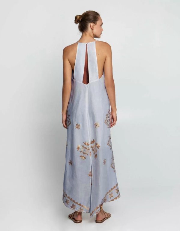 Clothes GREEK ARCHAIC KORI EMBROIDERED DRESS