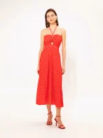 Sales WE ARE CORDS DETAILED BUST MIDI DRESS