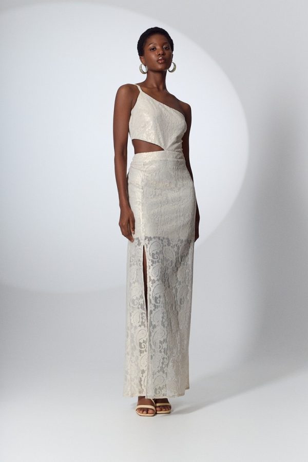 Clothes BE YOU SHIMMER LACE MAXI DRESS