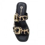 Flats MOURTZI BEIGE GIRAFFE PONYSKIN PLATFORM FLAT