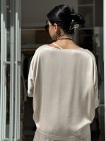 Clothing ATHINA KLO SQUARE NECK SATIN BLOUSE