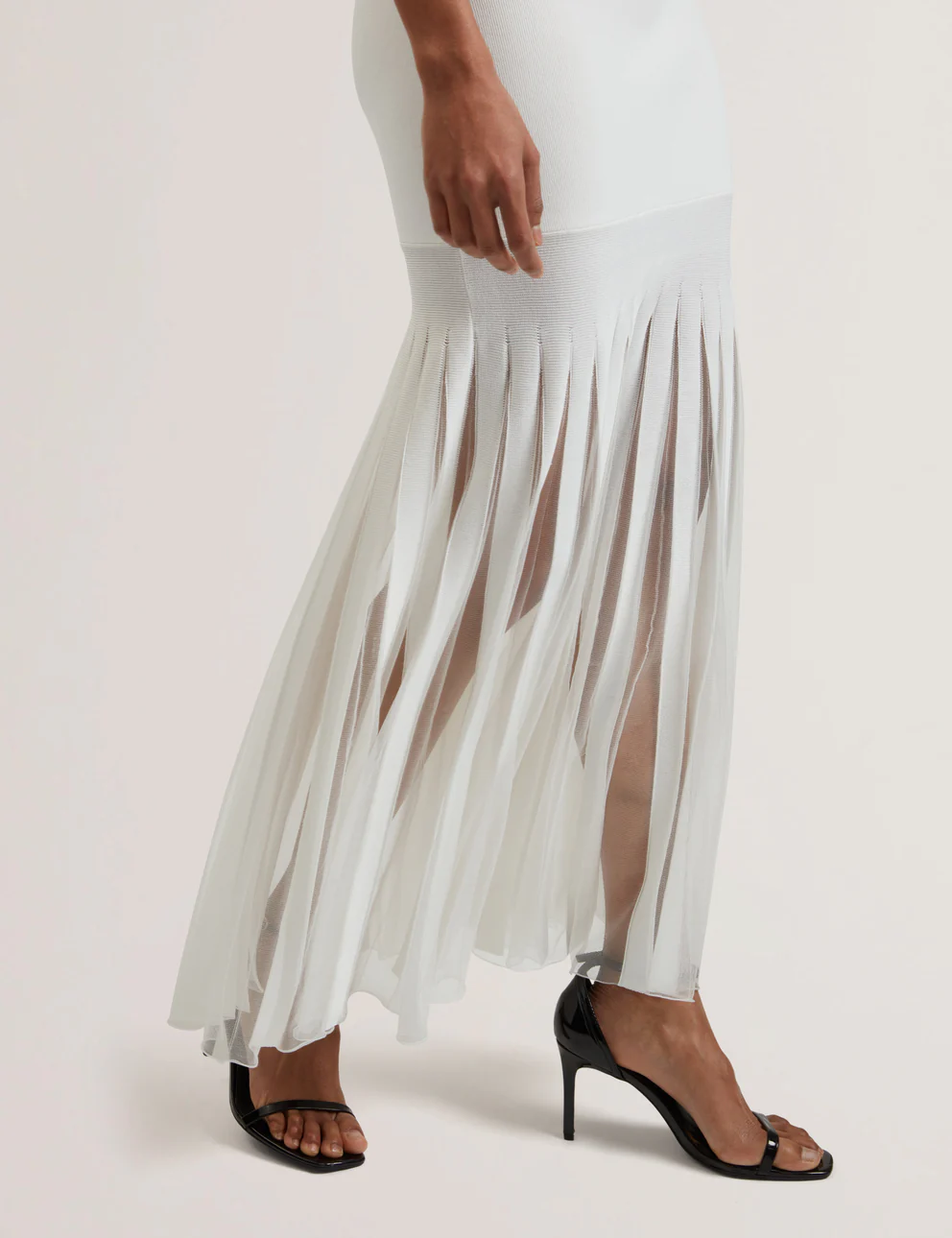 ted baker drop waist dress DRESSES - WHITE | SAINTLY | Ted Baker – Ted Baker London main image 0
