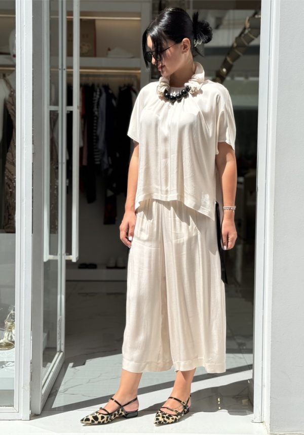 Clothes ATHINA KLO SATIN PARIS BLOUSE