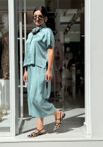 Clothing ATHINA KLO SATIN PARIS BLOUSE