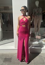 New collection BE YOU HALTER CUT OUT DRESS