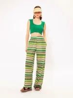 Clothing WE ARE KNITTED CROP TOP GREEN
