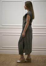 Sales BLACK & BLACK STRIPED DRESS