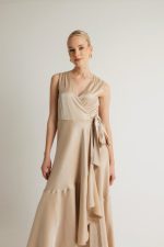 Clothes OPEN FASHION SLEEVELESS CROSSOVER DRESS