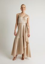 Clothes OPEN FASHION SLEEVELESS CROSSOVER DRESS