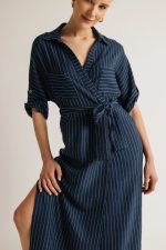 Clothing OPEN FASHION STRIPED MAXI DRESS
