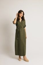 Clothes OPEN FASHION STRIPED MAXI DRESS