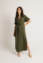 Clothes OPEN FASHION STRIPED MAXI DRESS