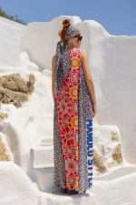 Sales C MANOLO PRINTED MAXI DRESS