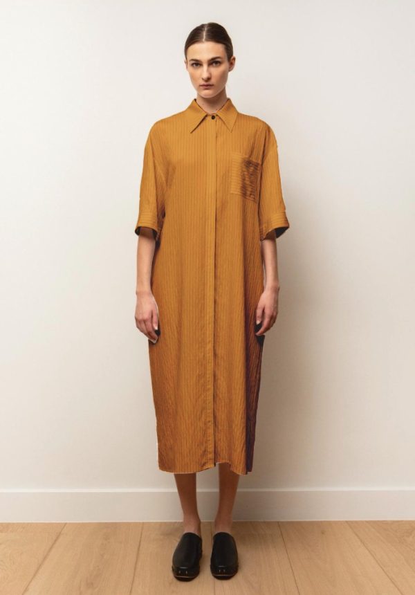New Collection MILLA CODE STRIPED SHIRTDRESS