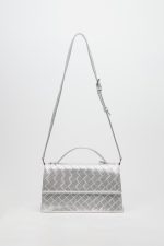 Sales LEATHER TWIST JACKIE SILVER BAG