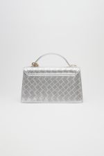 Sales LEATHER TWIST JACKIE SILVER BAG