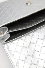 Sales LEATHER TWIST JACKIE SILVER BAG