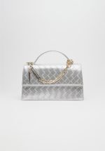 Sales LEATHER TWIST JACKIE SILVER BAG