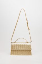Sales LEATHER TWIST JACKIE GOLD BAG