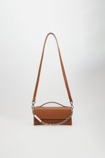 Sales LEATHER TWIST JACKIE MINI TABAC BAG