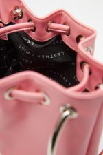 Sales LEATHER TWIST ARIA MINI PINK BAG