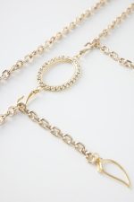 Accessories LEATHER TWIST FLEUR CHAIN BELT