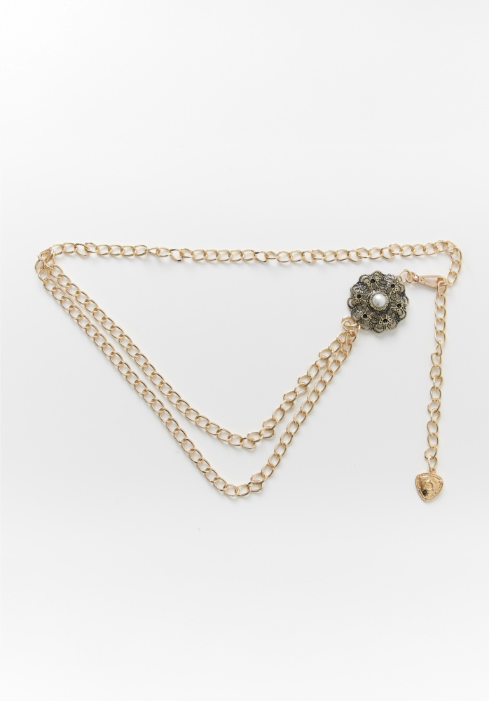 New Collection LEATHER TWIST LEA CHAIN BELT New Collection LEATHER TWIST LEA CHAIN BELT