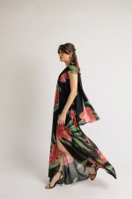 Clothing OPEN FASHION FLORAL ONE SHOULDER MAXI DRESS