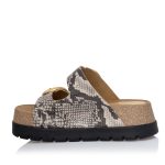 Flats SANTE SNAKE SKIN PRINT FLAT SANDALS
