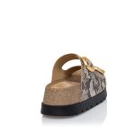 Flats SANTE SNAKE SKIN PRINT FLAT SANDALS