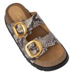 Flats SANTE SNAKE SKIN PRINT FLAT SANDALS
