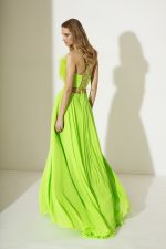 Clothes ALLURE EVENING MAXI DRESS WITH FEATHERS