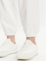 New Collection CALVIN KLEIN JEANS WHITE LOGO SWEATPANTS