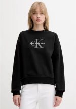 New Collection CALVIN KLEIN JEANS WHITE LOGO SWEATER