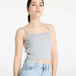 New Collection CALVIN KLEIN JEANS RIB CROP TANK TOP