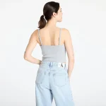 New Collection CALVIN KLEIN JEANS RIB CROP TANK TOP