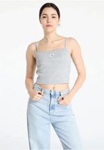 New Collection CALVIN KLEIN JEANS RIB CROP TANK TOP