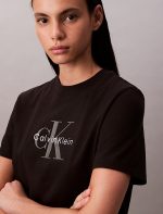 New collection CALVIN KLEIN WOMENS HERI CLASSIC MONO T-SHIRT