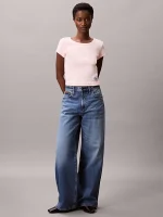 New collection CALVIN KLEIN JEANS COTTON STRETCH RIB BANY TEE