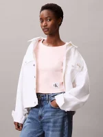 New collection CALVIN KLEIN JEANS COTTON STRETCH RIB BANY TEE