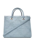 New collection ELISABETTA FRANCHI SMALL TOTE BAG IN JACQUARD RAFFIA