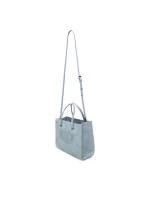 New collection ELISABETTA FRANCHI SMALL TOTE BAG IN JACQUARD RAFFIA